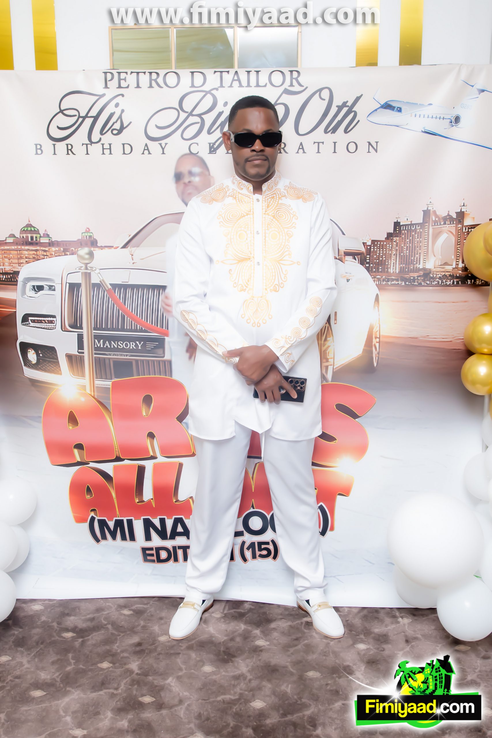 PETRO D TAILOR PRESENT HIS BIG 50TH BIRTHDAY CELEBRATION ARIES ALLOUT (APRIL 5, 2024)